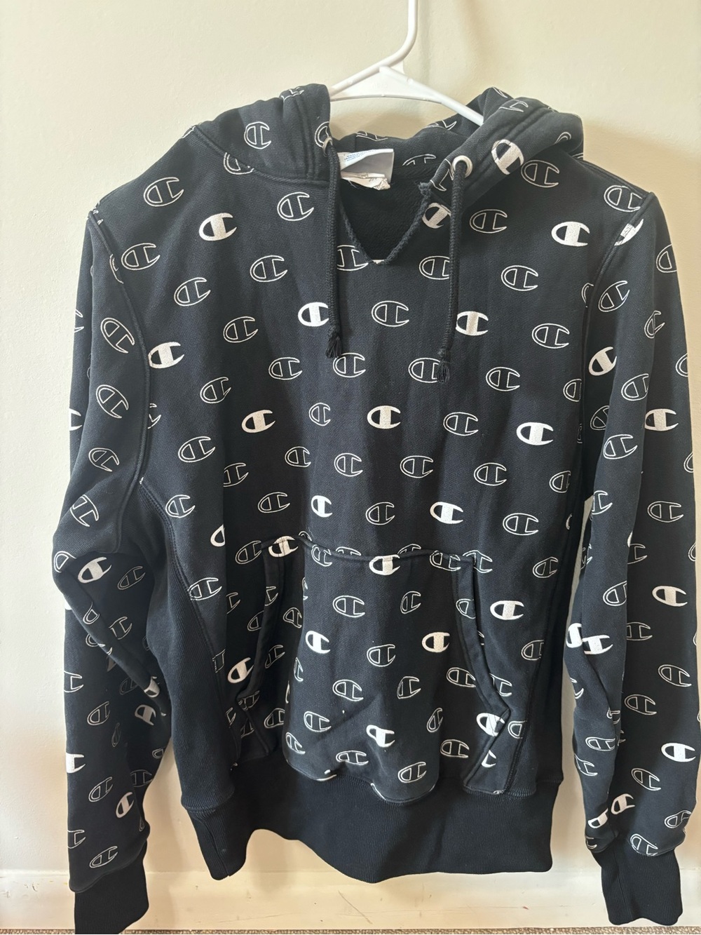 Champion Women’s Black Logo Print Hoodie
